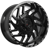 Forged Wheels Gloss Black - Milled Lip